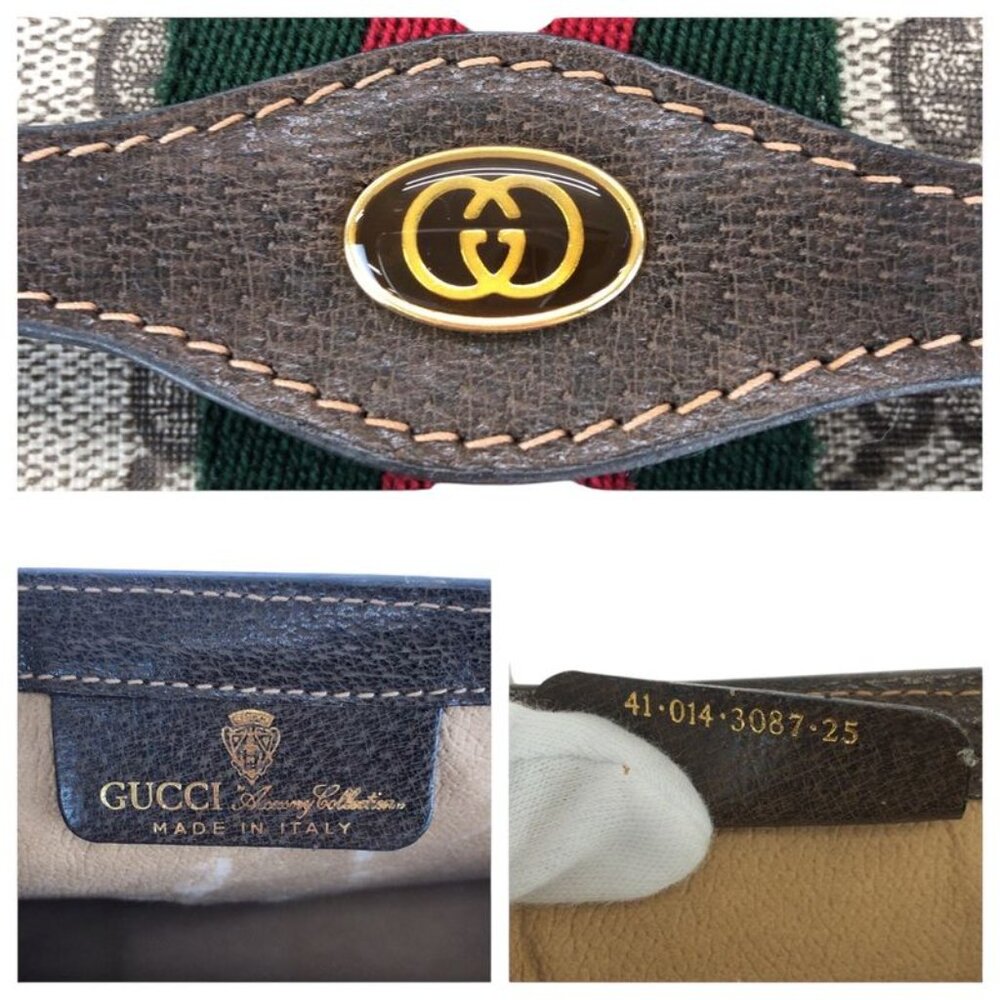 Gucci Vintage Sherry Clutch Beige Brown - Picture 5 of 9